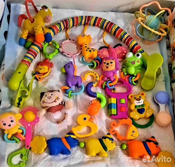 Игрушки погремушки пакетом