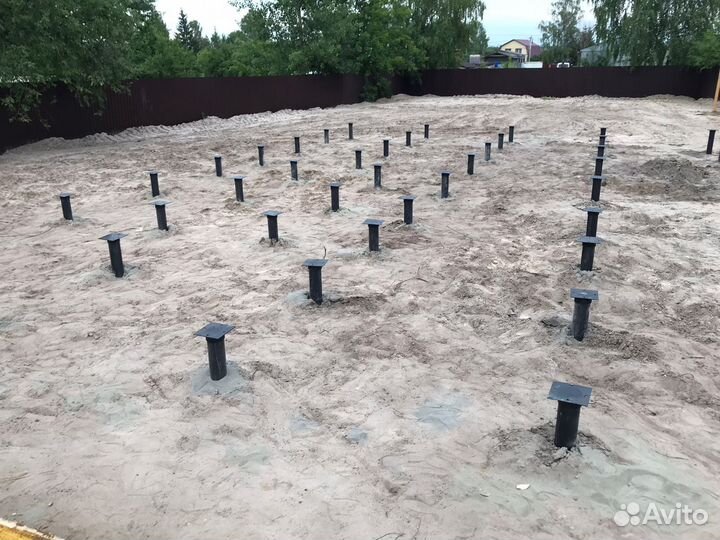 Винтовые сваи под ключ установка 76,89,108,133