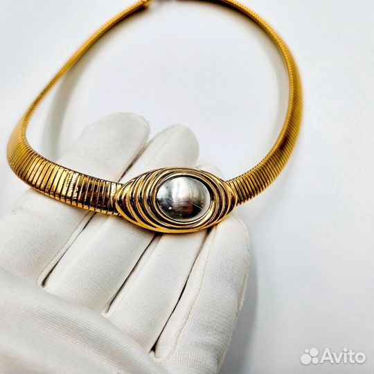 KJL for Avon Чокер Омега Колье Стрейч винтаж