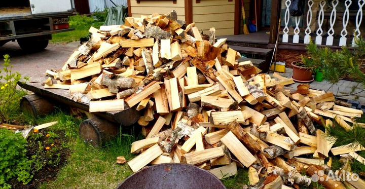 Дрова Березовые от производителя навалом в Выборге