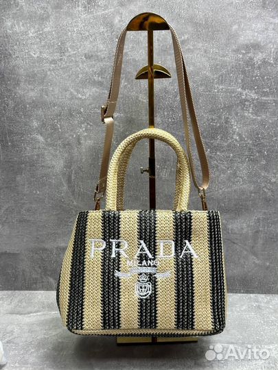 Сумка женская prada прада люкс рафия