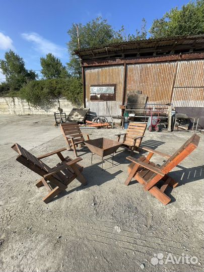 4 кресла + костровая чаша