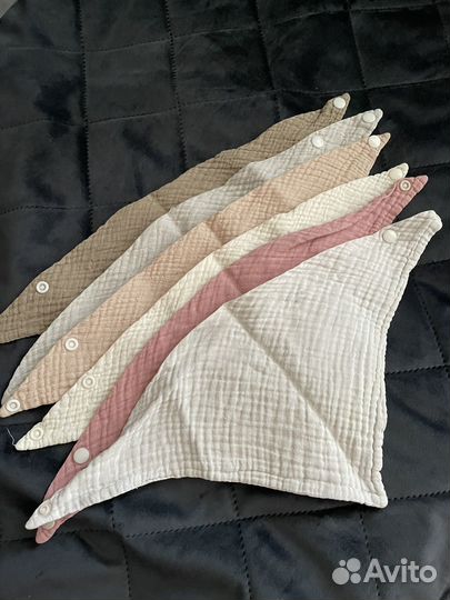 Слюнявчик нагрудник муслин