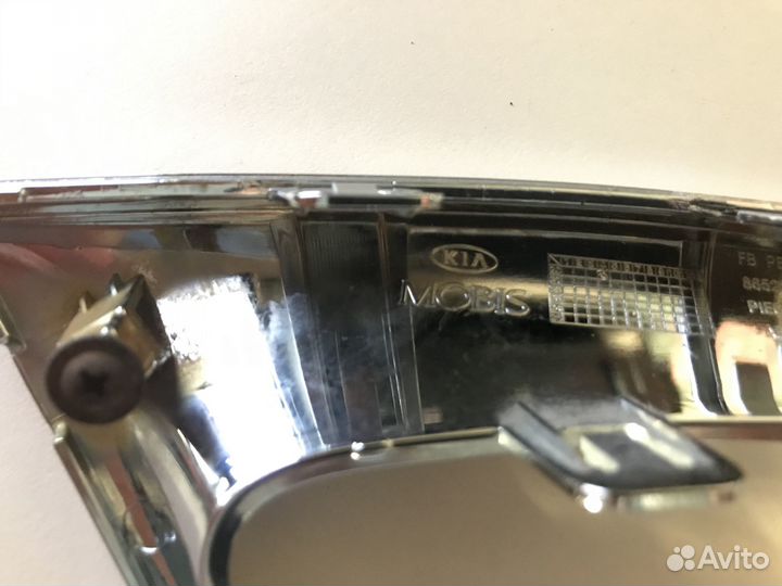 Накладки хром на противотуманные фары киа рио 4