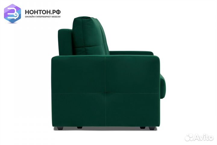 Диван шагающая еврокнижка Вита изумрудный