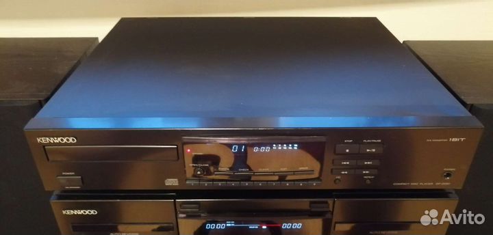 Kenwood ресивер, CD, кассетная дека, колонки