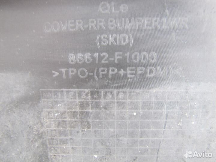 Kia Sportage 4 бампер задний юбка 2016