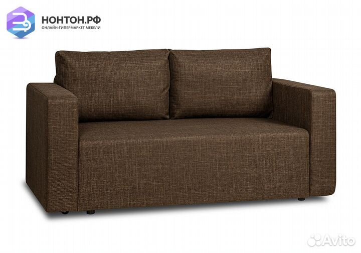 Диван еврокнижка Плей коричневый