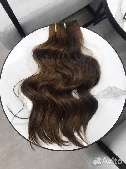 Волосы на заколках