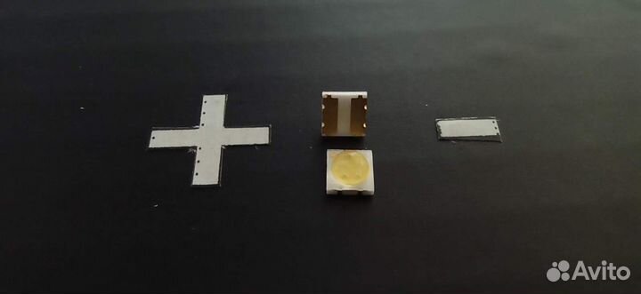 Светодиод 6V 2828 холодный белый для подсветки тел