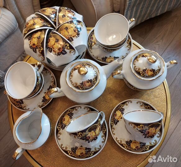 Чайный сервиз СССР Рижский фарфоровый завод