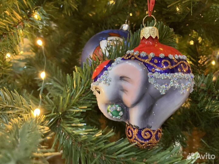 Ёлочная игрушка фабрики Ариель Слон. Новая