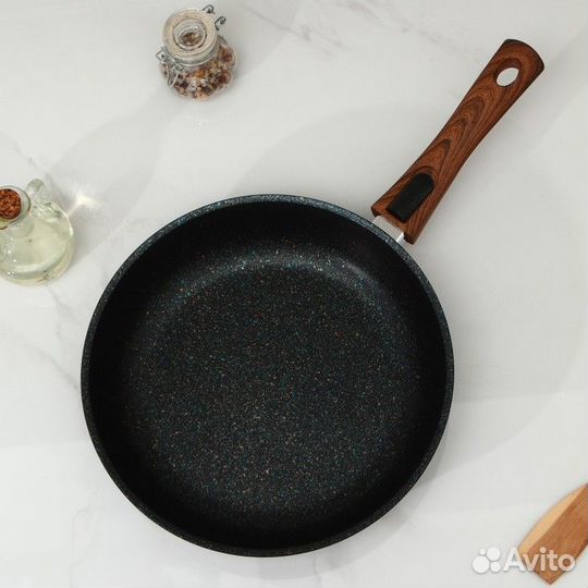 Сковорода Granit ultra blue, d28 cм, съёмная ручка