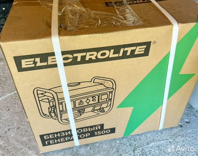 Генератор бензиновый electrolite 1500 1-1,2кВт