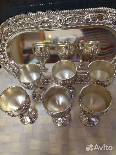 Мельхиоровые рюмки СССР