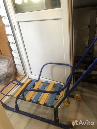 Детские санки с колесами