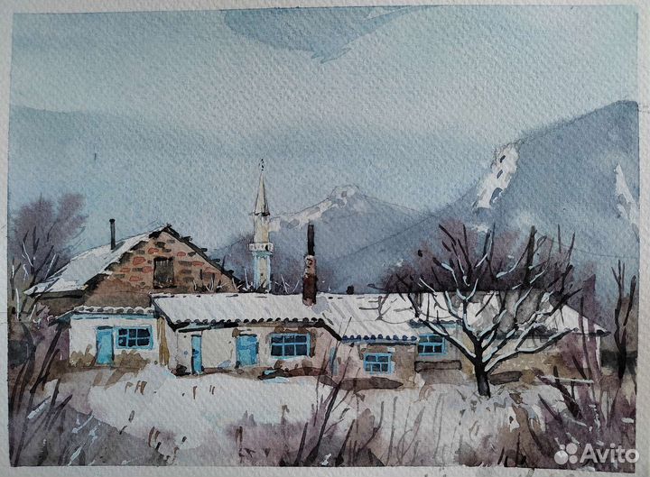 Картина акварель 