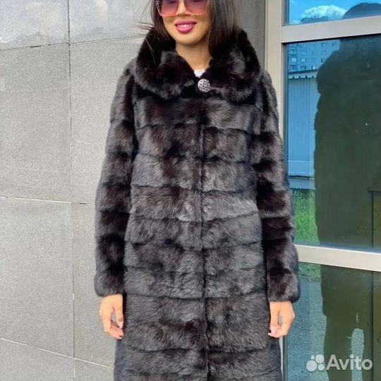 Шуба бобрик норка