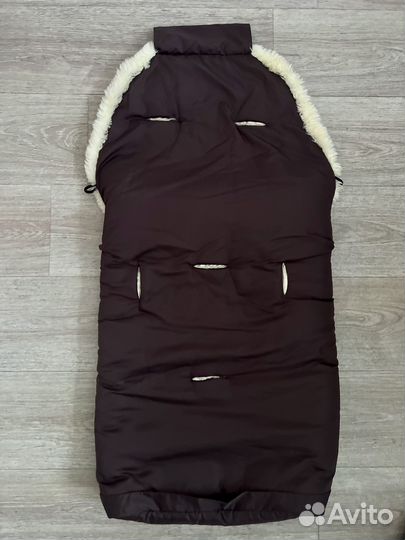 Спальный мешок в коляску из овчины