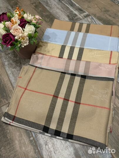 Кашемировый палантин шарф Burberry 5 оттенков