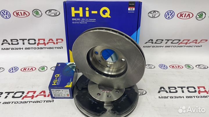 Тормозные диски и колодки Hyundai Solaris2017-2022