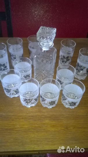 Набор для виски. Стаканы д\напитков. Италия.Винтаж