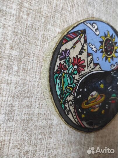 Картина на спиле дерева