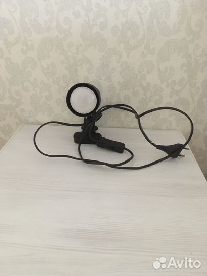 Светильник на прищепке черный