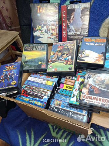 Картриджи на Sega Mega Drive много