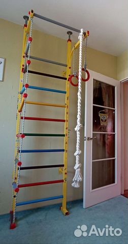 Детская шведская стенка бу деревянная