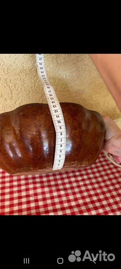 Винтажная чаша IKEA цельное дерево