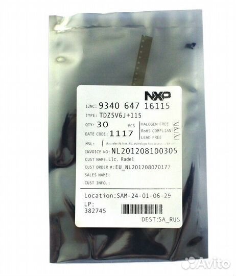 1 шт. TDZ5V6J NXP одиночный стабилитрон (SC-90 SOD