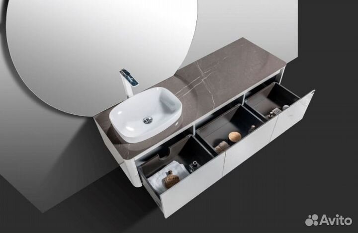 Комплект мебели для ванной Black&White Universe 9