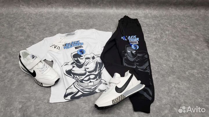 Костюм чёрная Пантера zara подарочный набор