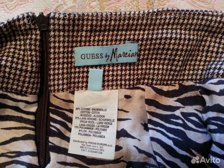 Шерстяная юбка Guess оригинал