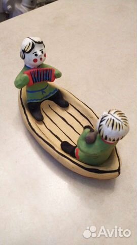 Каргопольская глиняная игрушка (Беломорские узоры)