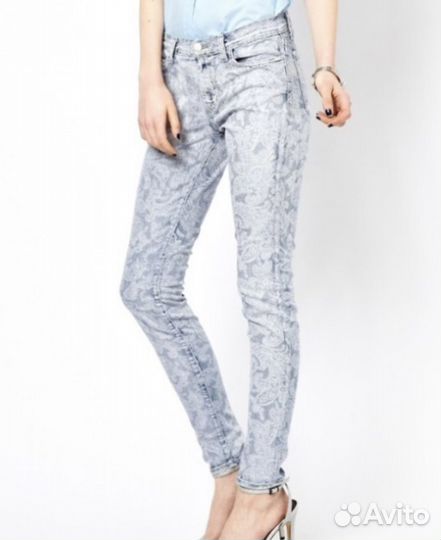 Расписные летние хиппи джинсы от J Brand S