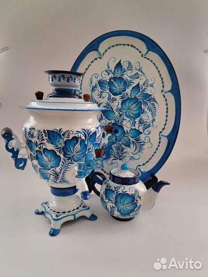 Гжель самовар в наборе