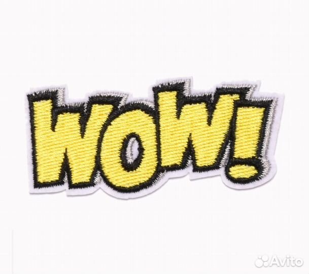 Нашивка на одежду wow термонашивка