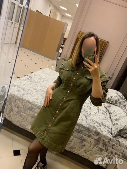 Джинсовое платье женское zara