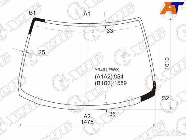 Стекло лобовое toyota lite ACE noah