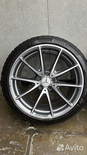 Литые диски R19 с резиной pirelli mercedes AMG