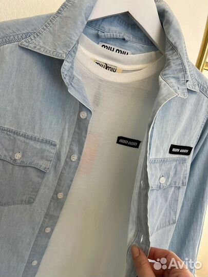 Рубашка miu miu