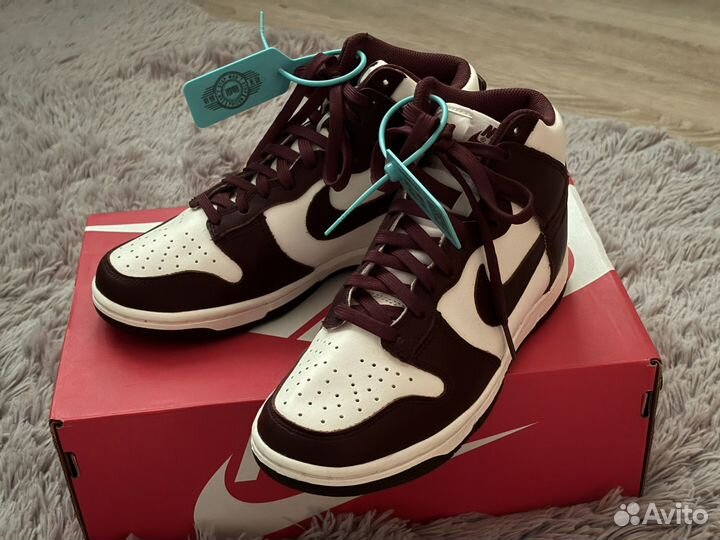 Nike Dunk high burgundy crush