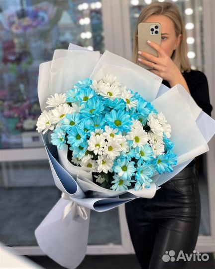 Букет Цветов №87, хризантемы