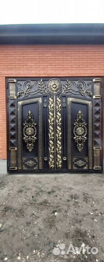 Ворота в Каспийске для коттеджа на заказ