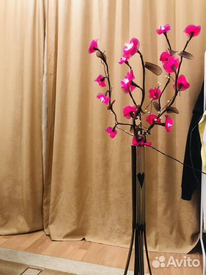 Сакура светящая лампа