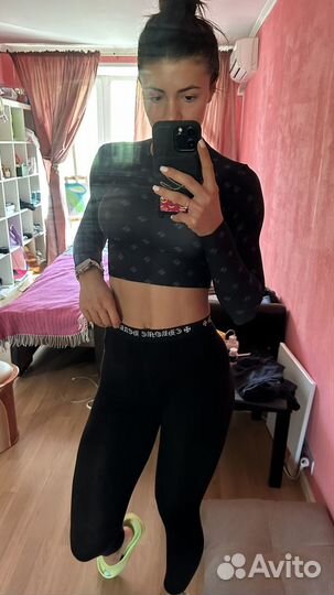 Леггинсы chrome hearts