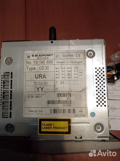 Магнитола blaupunkt CD30