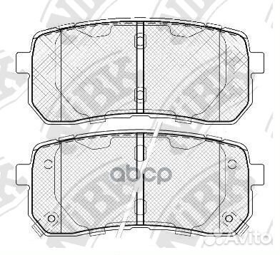 Колодки тормозные дисковые зад PN0457 NiBK